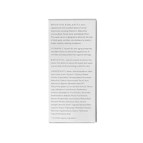 Naked & Thriving Illuminate Face Serum with Hyaluronic Acid & Vitamin C – Organic Anti-Aging Treatment for Mature Skin