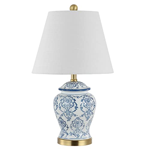 Juliana Chinoiserie Ceramic Urn Table Lamp - Blue & White, 22.25 Inch