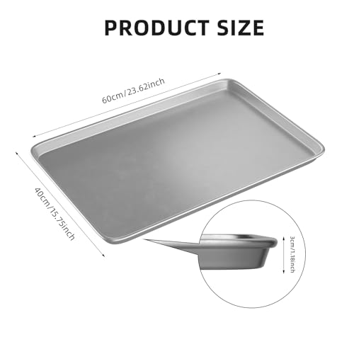 Cookie Sheet Pan Set of 3 - 16x24 Inch Aluminum Baking Trays for Oven & Commercial Use - Crosson Variation 3