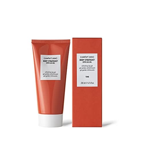[ comfort zone ] Body Strategist Cryo Leg Gel, Refreshing Leg Treatment for Swelling, Hesperidin & Menthol, Improves Circulation, Natural Ingredients, Made in Italy, 6.76 Fl Oz