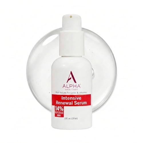 Alpha Skin Care Renewal Serum with 14% Glycolic AHA - 2 Oz - Anti-Aging Facial Treatment