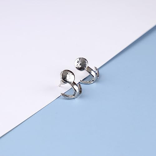 Boho Moon Ear Jackets Earrings Crescent Moon Stud Earrings Gold Sun Moon Earrings Minimalist Double Sided Round Earrings Jewelry for Women