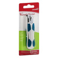 Leader Toenail Clipper for Adults, Easy Grip Nail Clipper, White & Blue, 1ct