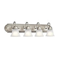 Kichler 4-Light Bathroom Vanity Light Fixture - Brushed Nickel 30"