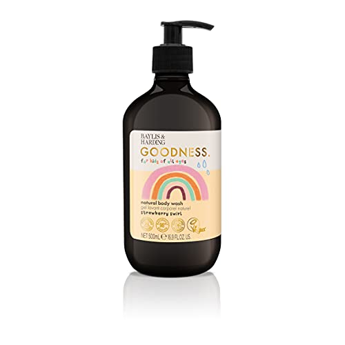 Kids Natural Body Wash with Strawberry Scent - 3 Pack, 16.9 Fl Oz
