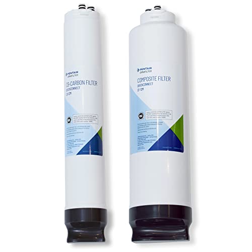 Twin Pack Water Filter Replacement for Tankless RO Systems - Carbon & Composite Filters