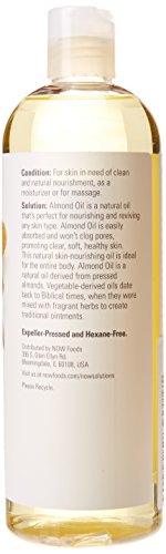Now Foods Almond Oil 16oz (Pack of 3) – 48oz Total, Natural Moisturizing Oil