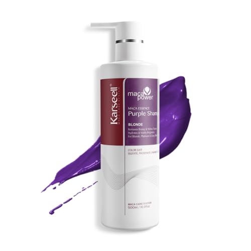 Karseell Purple Hair Shampoo for Blonde, Silver & Gray Hair 16.9 fl oz