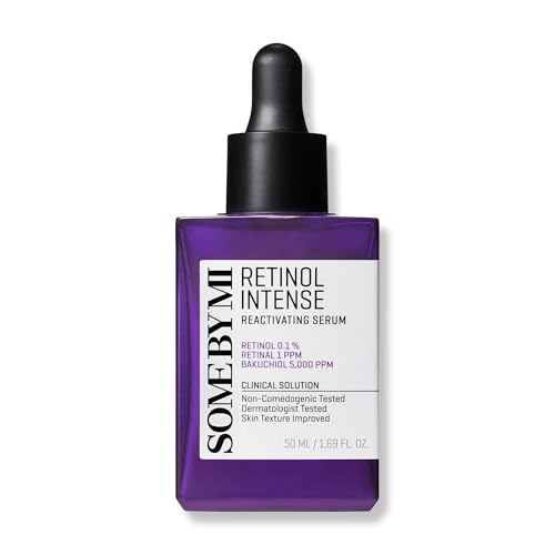 SOME BY MI Retinol Intense Reactivating Serum ? 1.69oz, 50ml ? Korean Bakuchiol Retinol Serum for Face Firming ? Improves Signs of Aging, Minimizes Pore Size & Refines Skin Texture ? Korean Skin Care