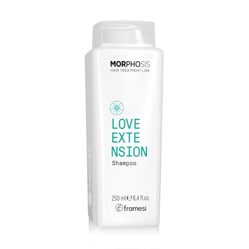 Framesi Morphosis Love Extension Shampoo - Nourishing, Color Safe, Vegan Hair Care (8.4 fl oz)