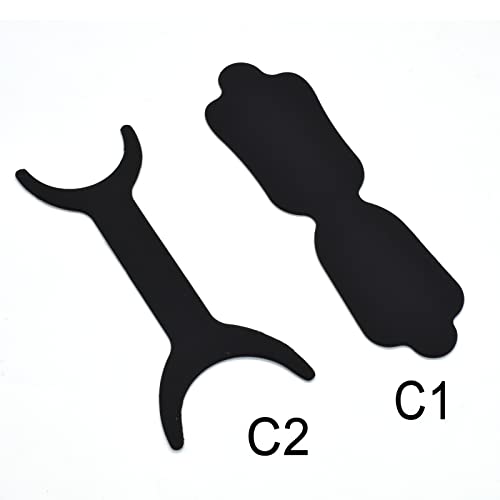 2 Pieces Silicone Orthodontic Photography Contraster - Flexible Dental Background Board C1+C2