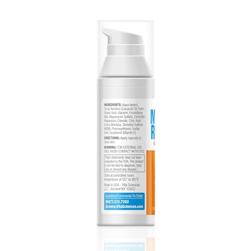 Vita Sciences Muscle Recovr Cream | Fast-Acting Magnesium with Electrolytes