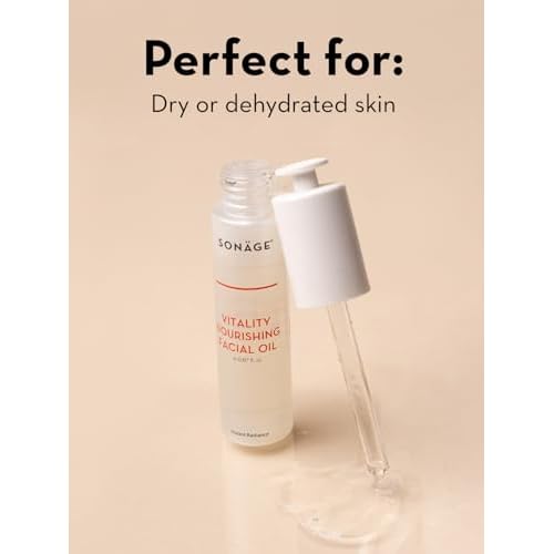 Sonage Vitality Nourishing Facial Oil - Hydrate & Glow with Argan and Marula Oils - Perfect for Massage