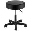 VEVOR Swivel Chairs on Wheels, Supports up to 400 LBS, Height-Adjustable Seating with Extra-Thick Cushion, Ideal for Salons, Bars, Homes, Offices, Tattoo Parlors, Medical and Massage Use, Black