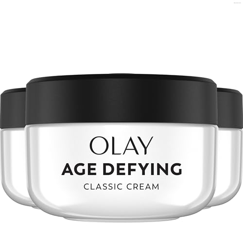 Olay Age Defying Classic Daily Renewal Cream Face Moisturizer 2 Oz x3