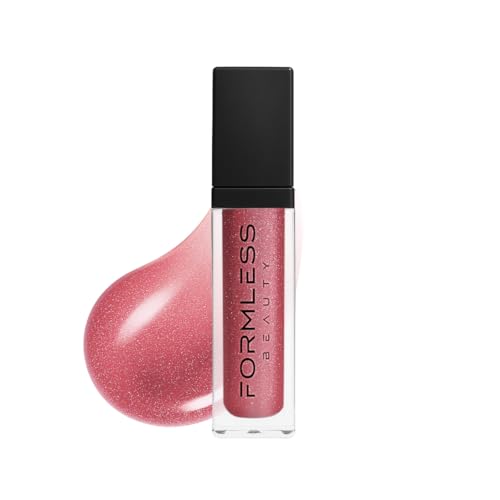 Hydrating Lip Gloss with Ruby Glitter - Natural, Vegan, Non-Sticky