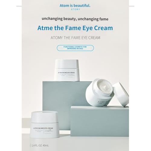 A.t.o.m.y The Fame Eye Cream ? Meticulously Crafted K-Beauty Under-Eye & Facial Moisturizer with Panthenol, 5-Layer Hyaluronic Acid & Ceramide for Soft, Supple, Firm-Looking Skin (40 mL / 1.4 fl oz)