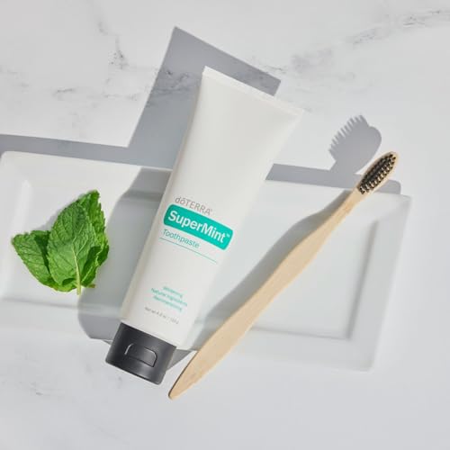 doTERRA SuperMint Toothpaste 125g Tube - Pack of 2, Fluoride Free, Vegan
