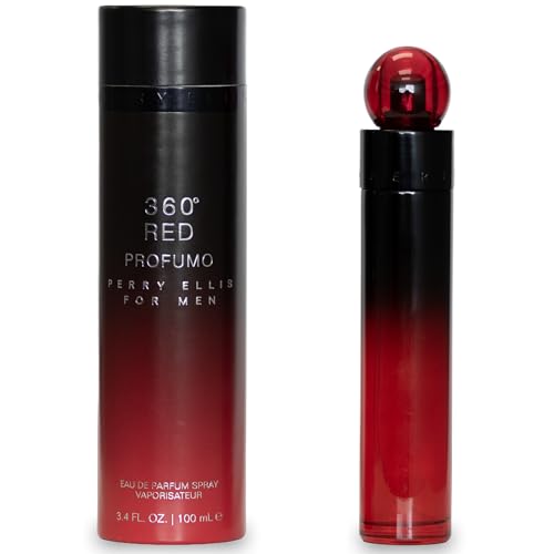 Perry Ellis 360° Red Profumo Eau De Parfum Spray for Men 3.4 Fl Oz
