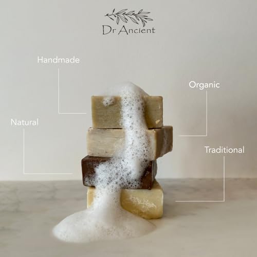 Dr.Ancient Donkey Milk Soap Bar Organic Natural Traditional Handmade Antique - Anti Ageing, Moisturizer - Absolutely No Chemicals! Pure Natural Soaps! 5 Ounce (Pack of 4)