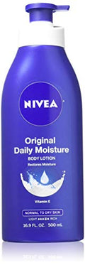 Nivea Body Lotion Original Daily Moisture 17oz Pack of 2 for Normal to Dry Skin