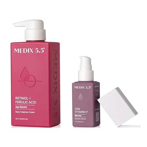 Medix 5.5 Retinol Anti Aging Body Cream + 20% Vitamin F Booster Serum Set