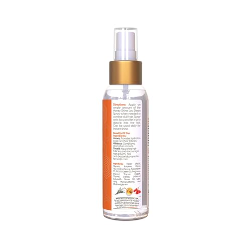 Taliah Waajid Love My Locs Honey Shine Loc Sheen | Daily Moisturizing, Alcohol-Free Refreshing Shine Spray, Hair Scalp Moisturizer 4 fl oz