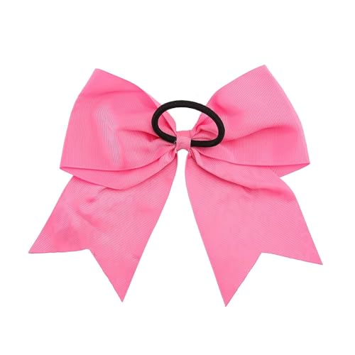 Large Pink Breast Cancer Awareness Cheer Hair Bows - White Pink Variation, 24PCS