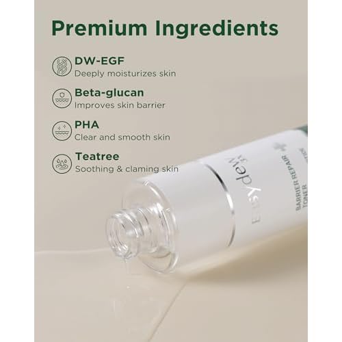 EASYDEW Barrier Repair Toner - PHA Face Toner for Smooth, Moisturized Skin - Ideal for Dry and Irritated Skin, 6.76 fl.oz