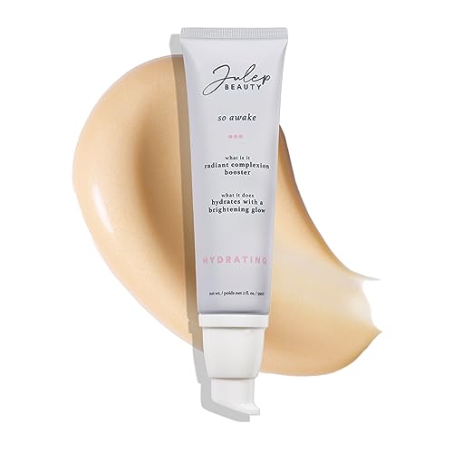 Julep Radiant Glow Duo: So Awake Snail Mucin Complexion Booster Moisturizer + Face Primer & Skip The Brush Cream-to-Powder Blush Stick in Golden Guava Makeup & Skincare Set