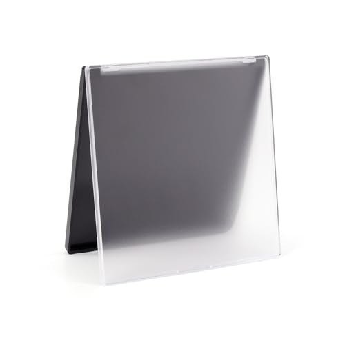 Magnetic Refillable Makeup Palette 3 Pack with Frosted Clear Top & Metal Stickers