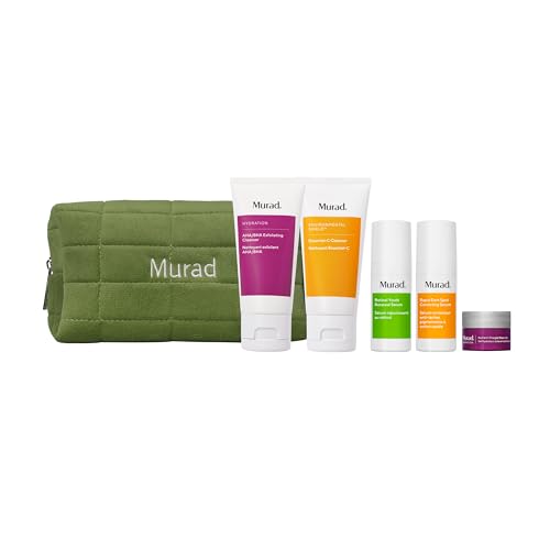 Skincare Gift Set with Cleanser, Serums & Moisturizer - Brightening & Hydrating