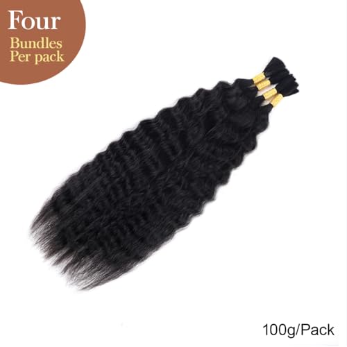 16 Inch Wet and Wavy Human Braiding Hair No Weft for Boho & French Braid - Super Wave (#1b)