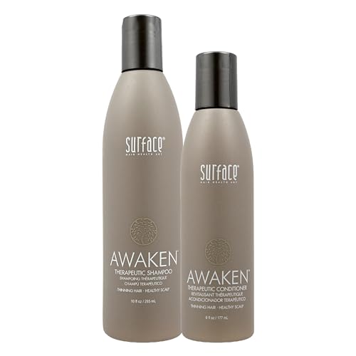 Surface Hair Awaken Therapeutic Shampoo & Conditioner Set for Thicker, Stronger Fine Hair