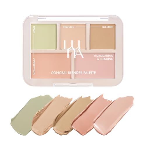 LUNA Conceal Blender Palette 01 Clear Cover - 5-in-1 Face Concealer