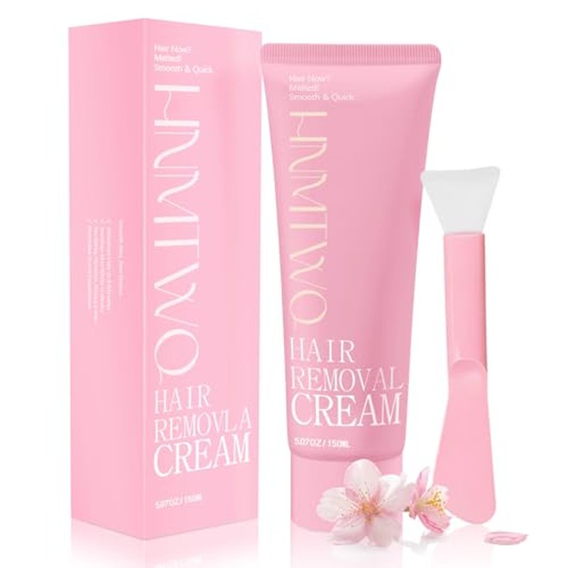 Hair Removal Cream for Legs, Arms & Underarms ? Painless Depilatory Cream with Floral Vanilla Scent, Gentle Formula for Women & Men, Smooth Skin at Home in 8 Minutes