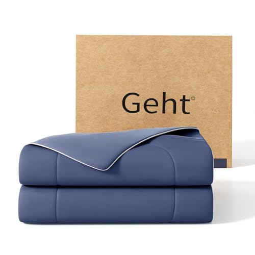 Cooling Blanket for Hot Sleepers & Night Sweats - Abyss Blue King (106x90) - Breathable, All-Season Comforter