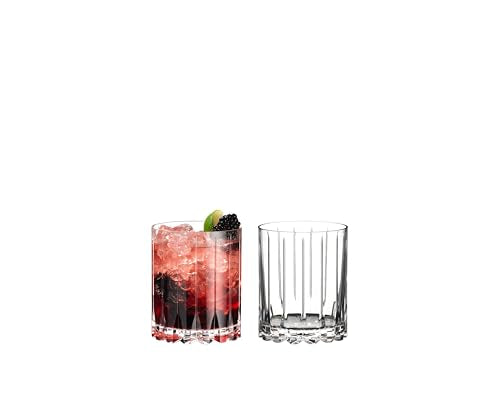Riedel Double Rocks Glass Set of 4 - Drink Specific Crystal Cocktail Glassware