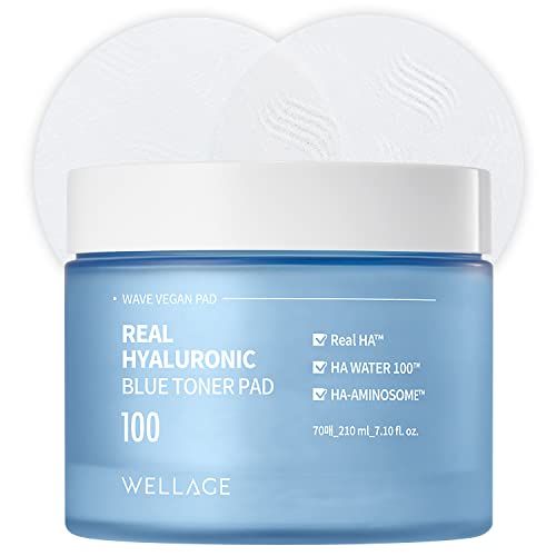 Hyaluronic Acid Hydrating Toner Pads - 70 Sheets for Sensitive Skin