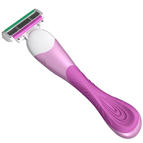 ShaveMOB 4-Blade Shaving Kit for Women with Flex Head + 24 Refills (Pack of 1, 24 Count) – The Purist
