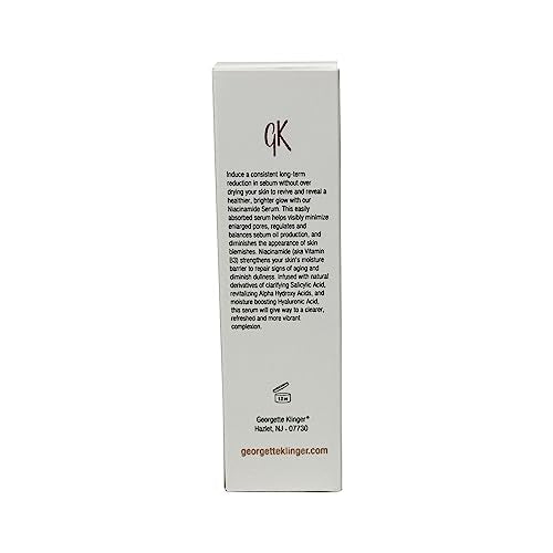 Niacinamide Serum for Face - Minimizes Pores, Balances Sebum & Strengthens Moisture Barrier with Hyaluronic Acid - 1 oz