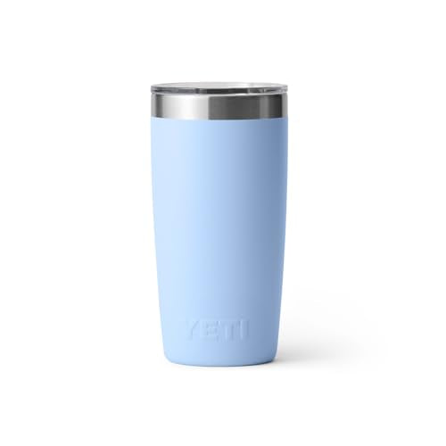 YETI Rambler 10 oz Tumbler - Stainless Steel, Vacuum Insulated, MagSlider Lid - Big Sky Blue