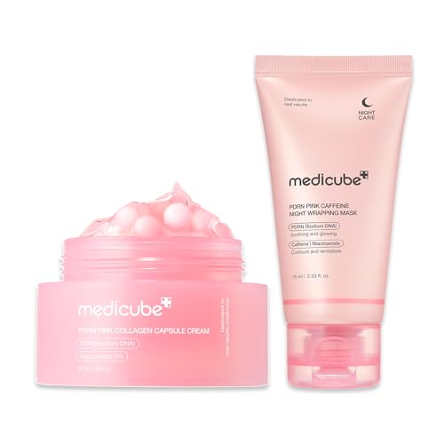 Pink Collagen & PDRN Facial Mask Duo - Overnight Wrapping & Brightening Cream