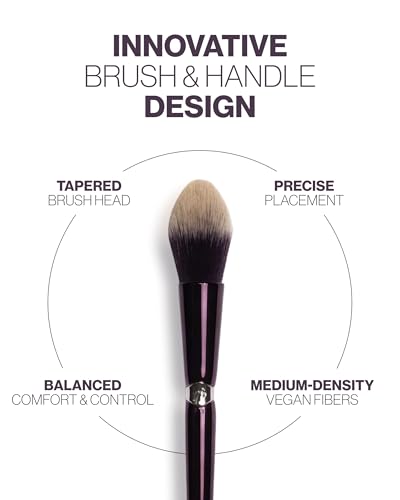Anisa Beauty Tapered Highlighter Makeup Brush - Vegan, Precise Face Highlighting Tool