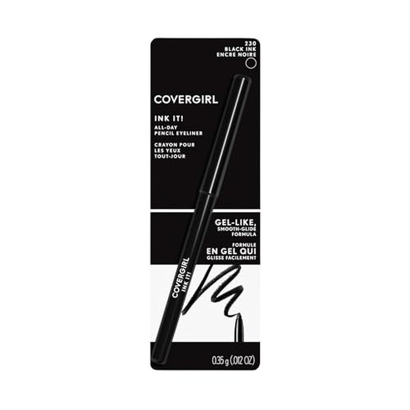 COVERGIRL Ink It By Perfect Point Plus Long Lasting Waterproof Eyeliner, 1 Pencil, Black, 0.006 Oz