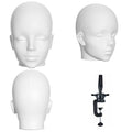 Mannequin Head Male Professional Cosmetology Display Head White DMT-White