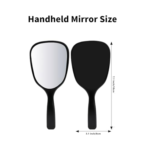 Kids Travel Handheld Mirror Set with Gem Rhinestone Stickers - Bright Color, 24 Pack