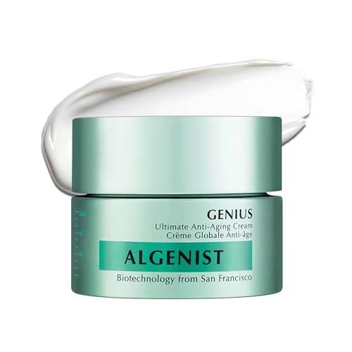 Algenist GENIUS Ultimate Anti-Aging Face & Neck Cream 2oz - Firming Moisturizer with Alguronic Acid & Microalgae Oil - Daily Skin Revitalizer
