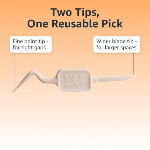 Pick-A-Dent Denticator Reusable Interdental Picks, 36-Pack with Protective Sleeves