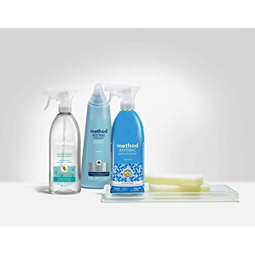 Method Antibacterial Bathroom Cleaner, Kills 99.9% of household germs, Spearmint, 28 Fl Oz, 4 pack